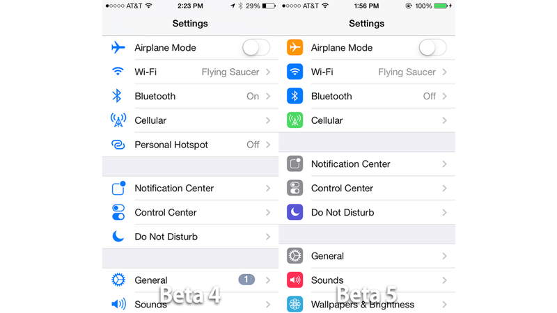 Illustration for article titled iOS 7 Beta 5 Changes: A Visual Walkthrough